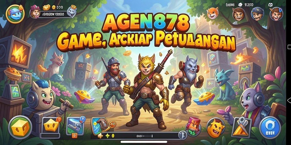 Tampilan gameplay menarik dengan berbagai tantangan seru dalam AGEN878.