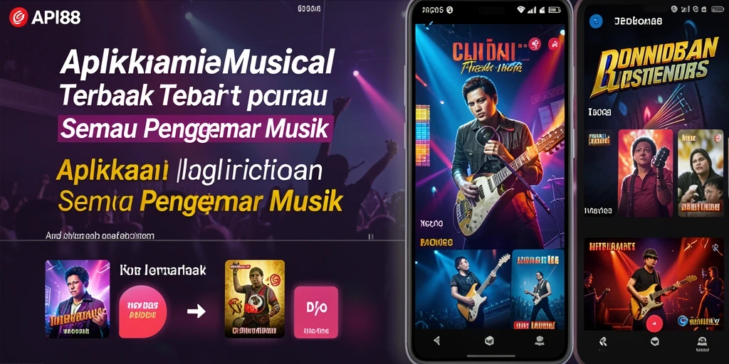 Screenshot menampilkan interface API88 dengan berbagai pilihan lagu musik.