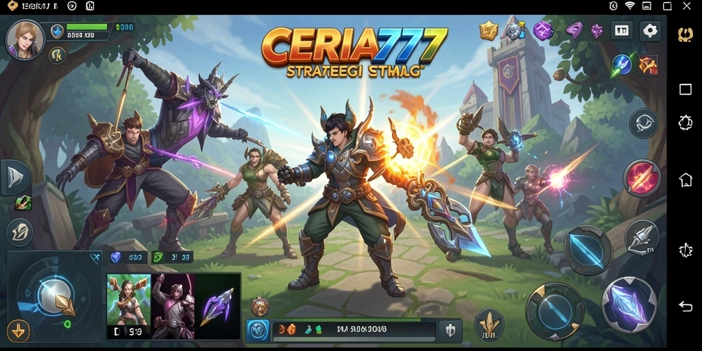 Tampilan screenshot CERIA777 dengan aksi gameplay SLG yang seru.