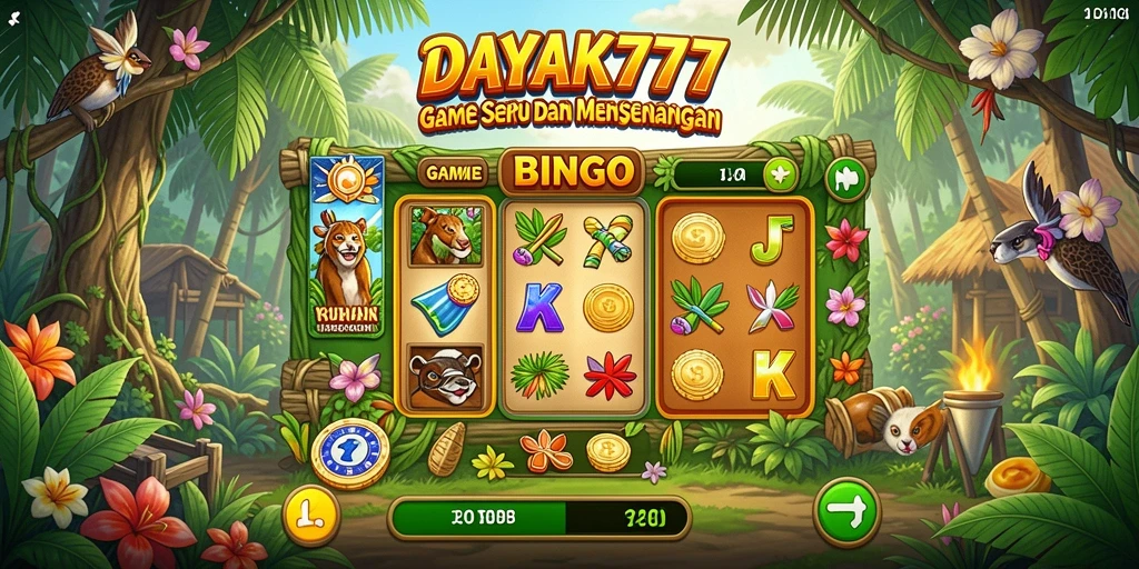 Tampilan gameplay seru di DAYAK777 menampilkan momen menegangkan Bingo.