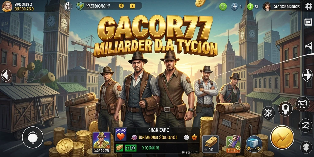 Tampilan gameplay GACOR77 yang menarik dan penuh warna.