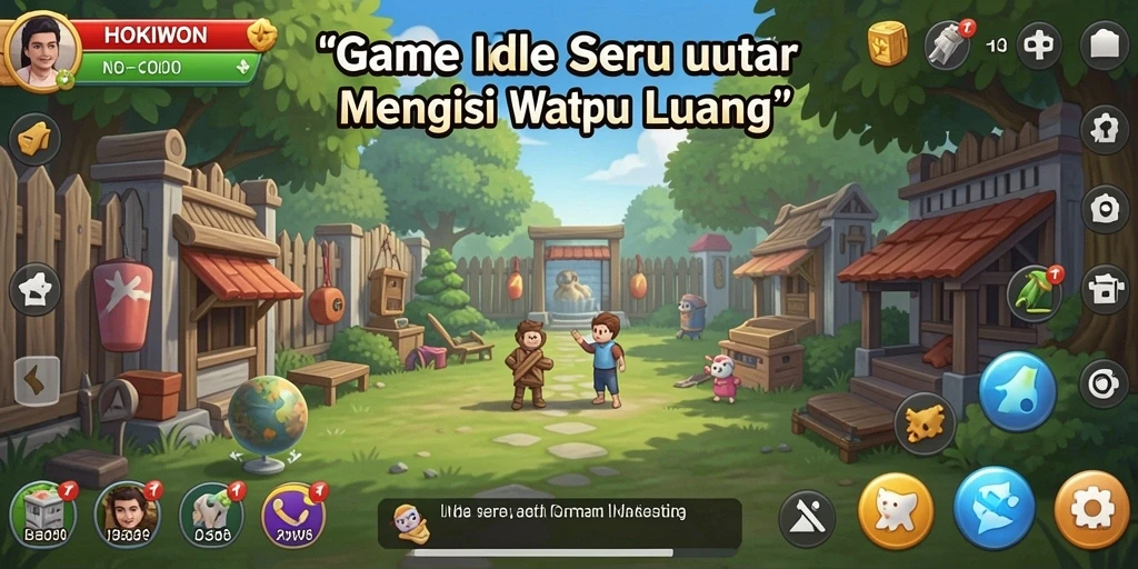 Tampilan menarik dari gameplay HOKIWON yang menggugah semangat bersantai.