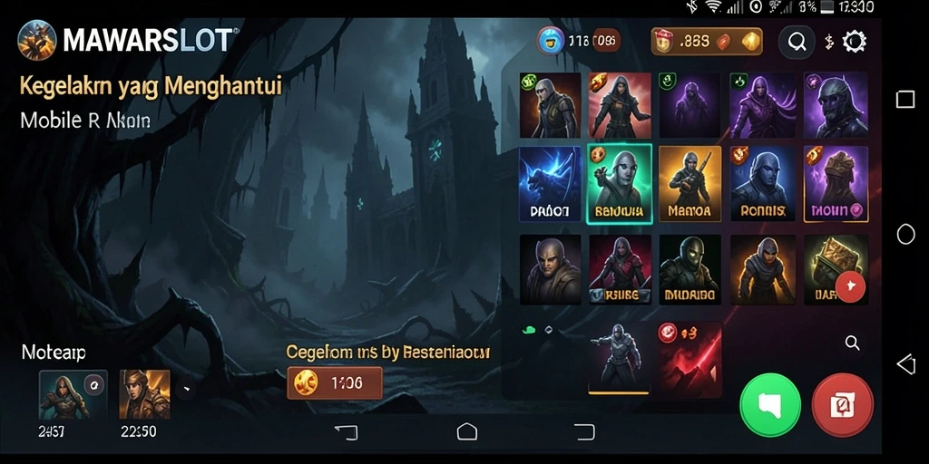 Tampilan menakutkan gameplay MAWARSLOT yang penuh ketegangan.