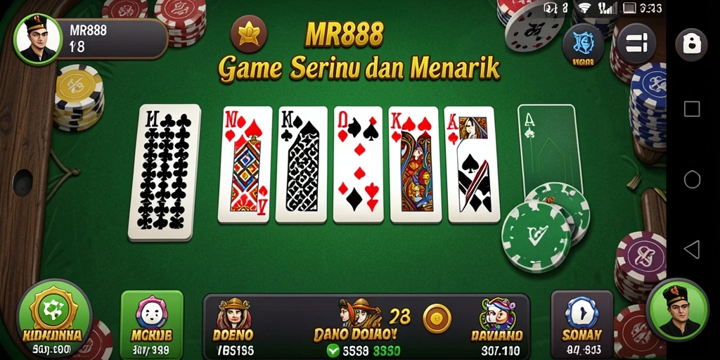Tampilan gameplay Domino yang seru di MR888.