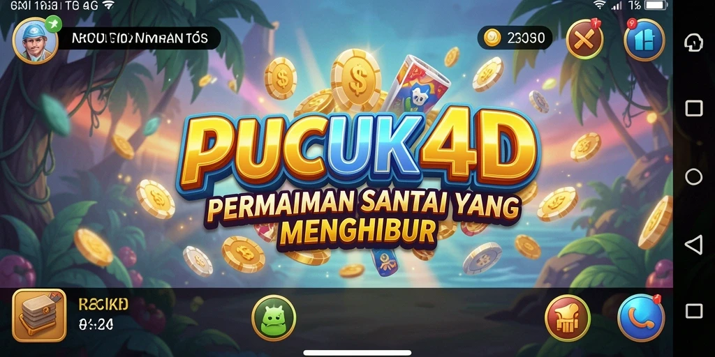 Screenshot dari gameplay <strong>PUCUK4D</strong> yang menunjukkan suasana permainan yang santai.