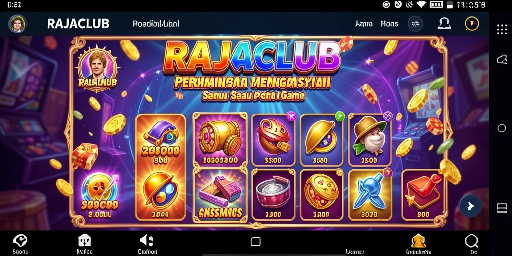 Screenshot gameplay RAJACLUB menampilkan keseruan permainan Slot.